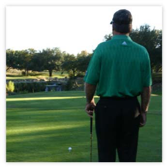 Golf tip for on the course